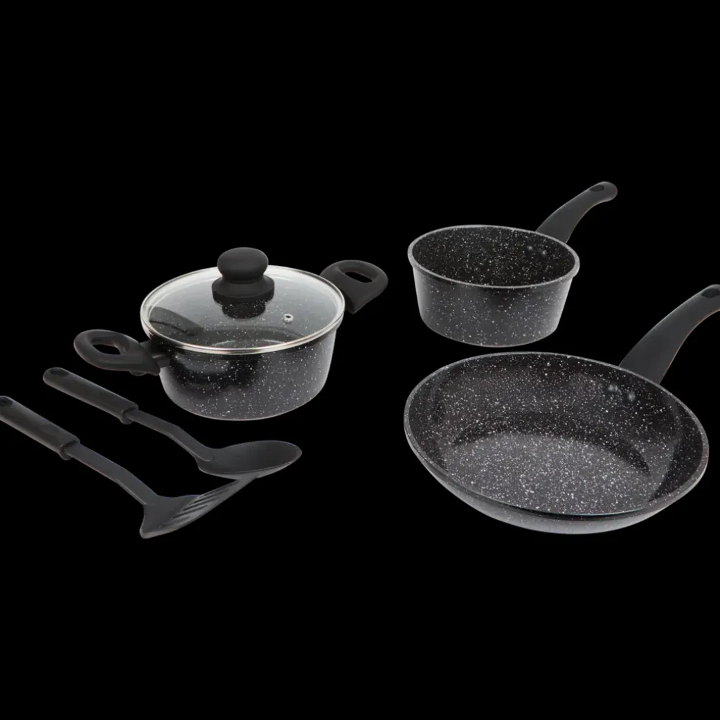 Ceramic Marble pannenset met keukengerei | Action NL