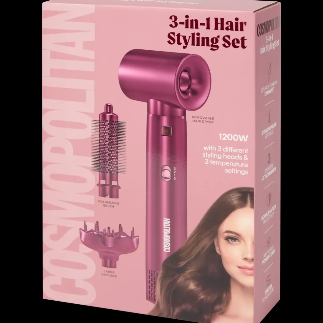 Cosmopolitan 3-in-1 haarstijling set | Action NL