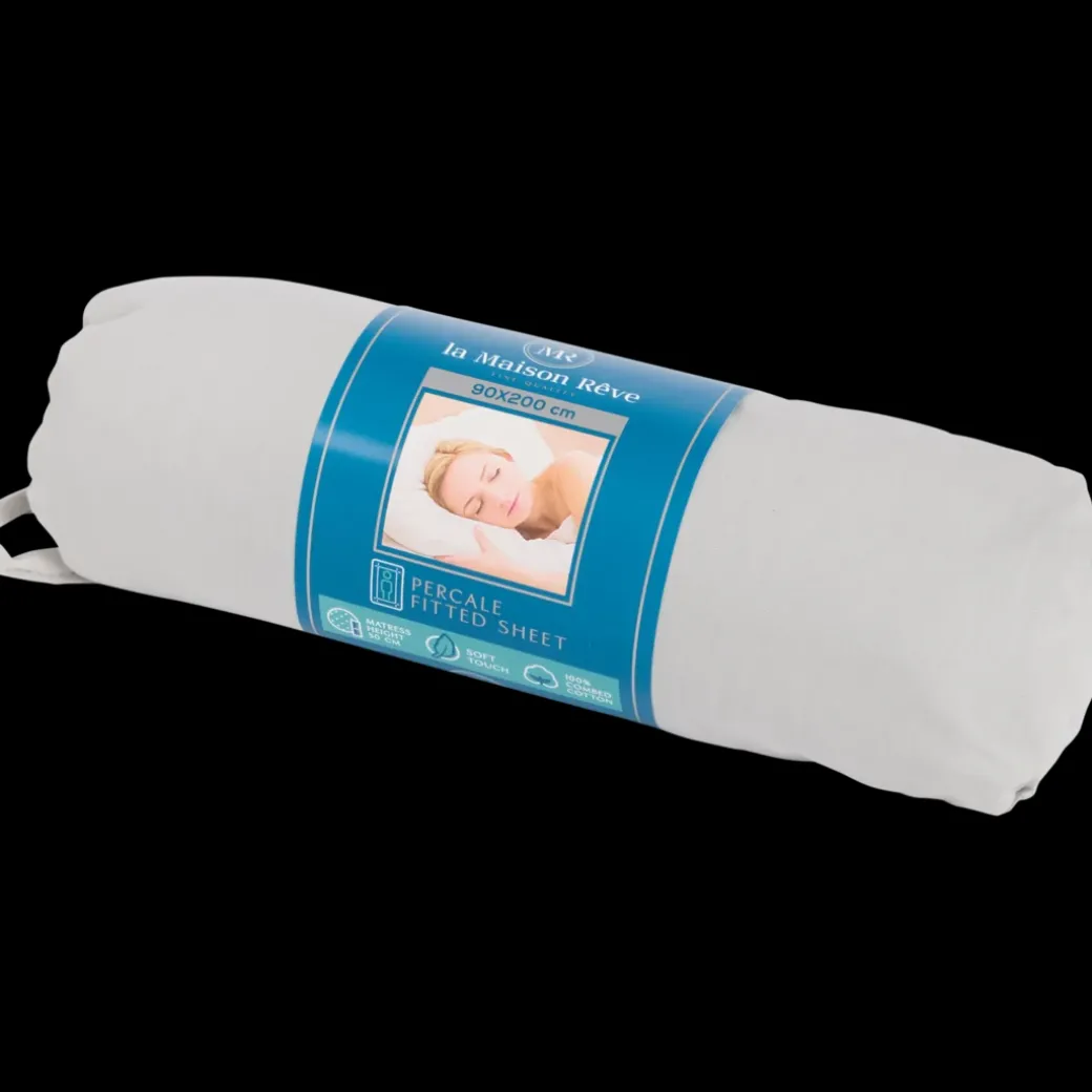 La Maison Rêve percale hoeslaken 90 x 200 cm | Action NL