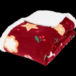 Plaid met kerstprint | Action NL