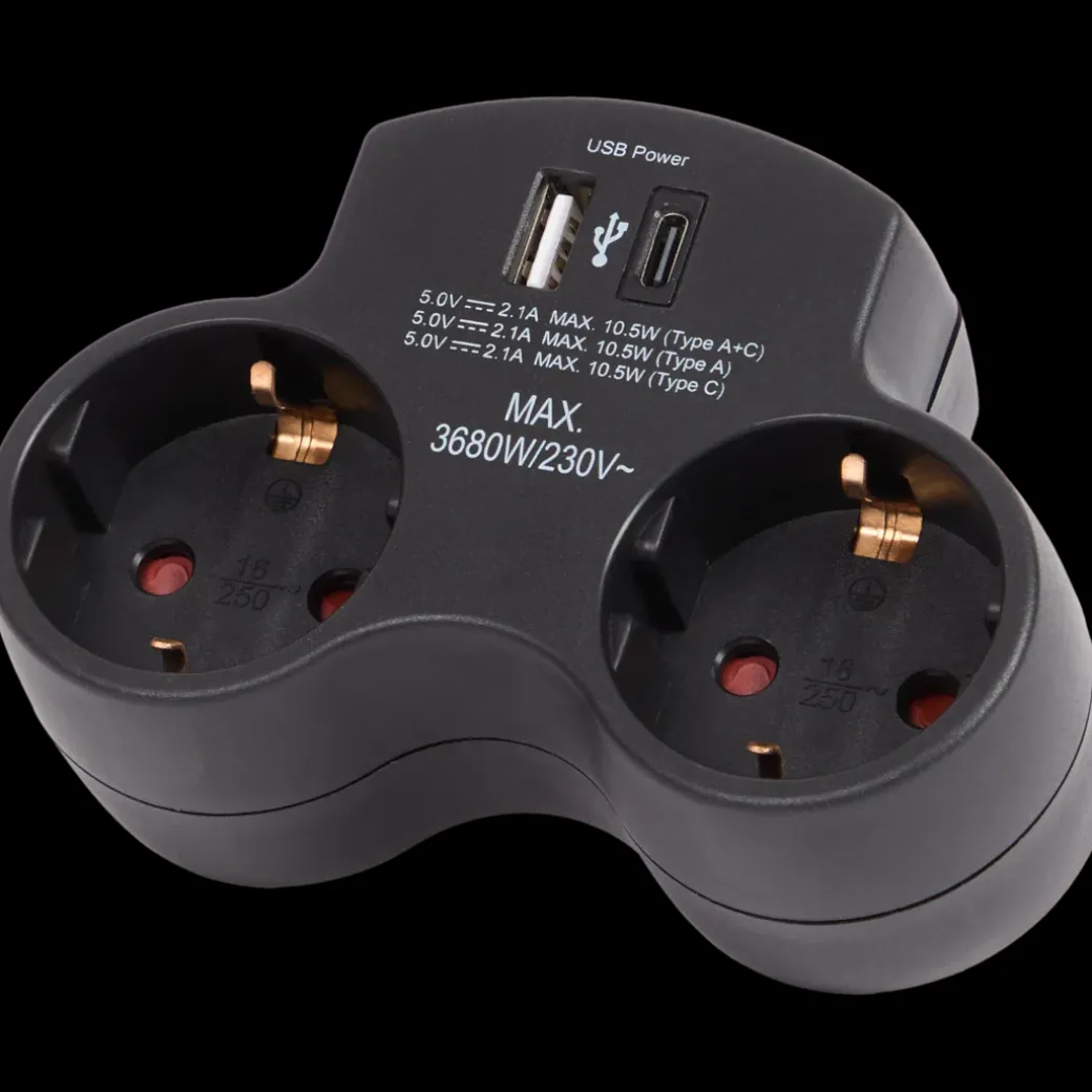 Pro-max dubbele wandstekker | Action NL