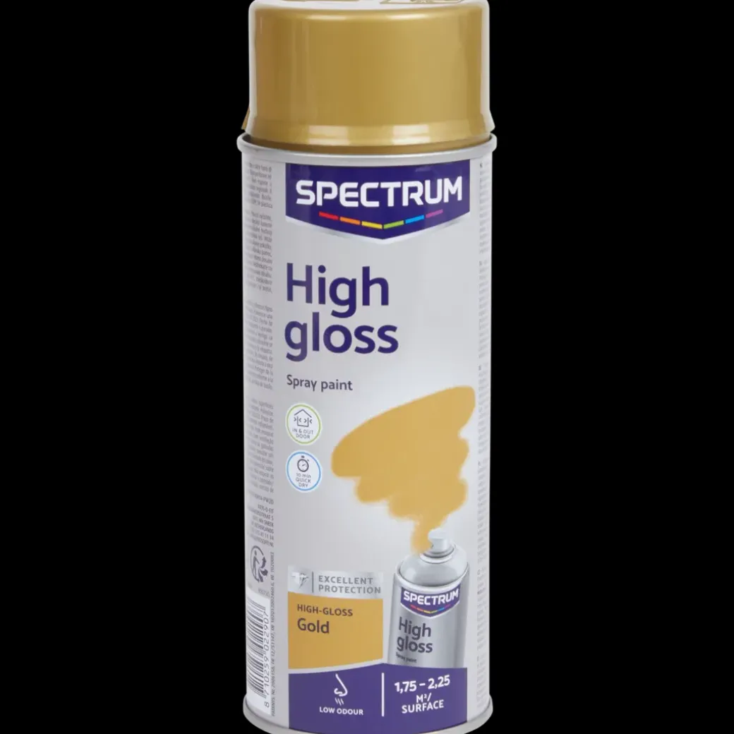 Spectrum hoogglans spuitverf goud Goud 400 ml | Action NL