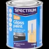 Spectrum 2-in-1 hoogglans verf zwart Zwart 750 ml | Action NL