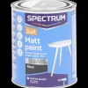 Spectrum 2-in-1 matte verf Zwart Zwart 750 ml | Action NL
