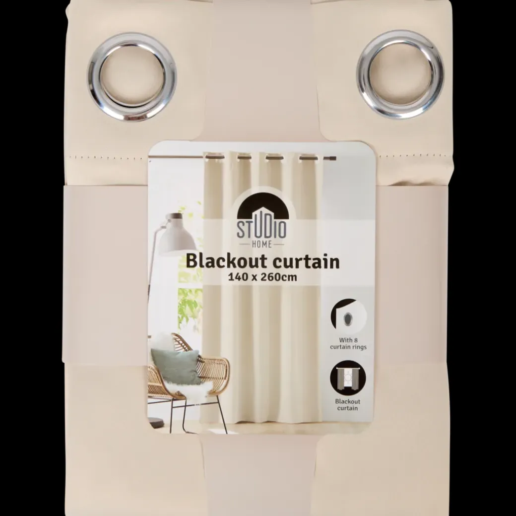 Studio Home kant-en-klaar verduisterend gordijn Polyester | Action NL