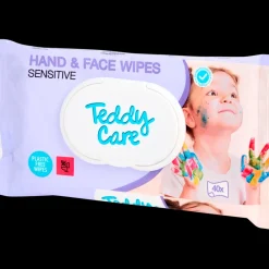 Teddy Care doekjes voor hand en gezicht Sensitive 40 Stuks | Action NL